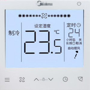 用于交流控制器的定制白色背光 LCD 模块